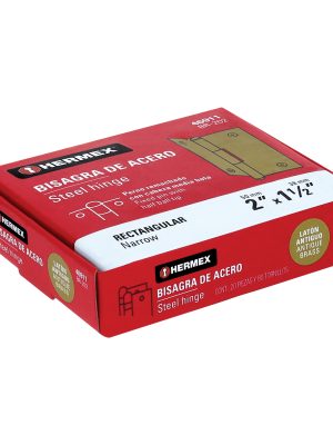 BR-202E1.jpg 46911 - Bisagra rectangular 2' latón antiguo, HERMEX