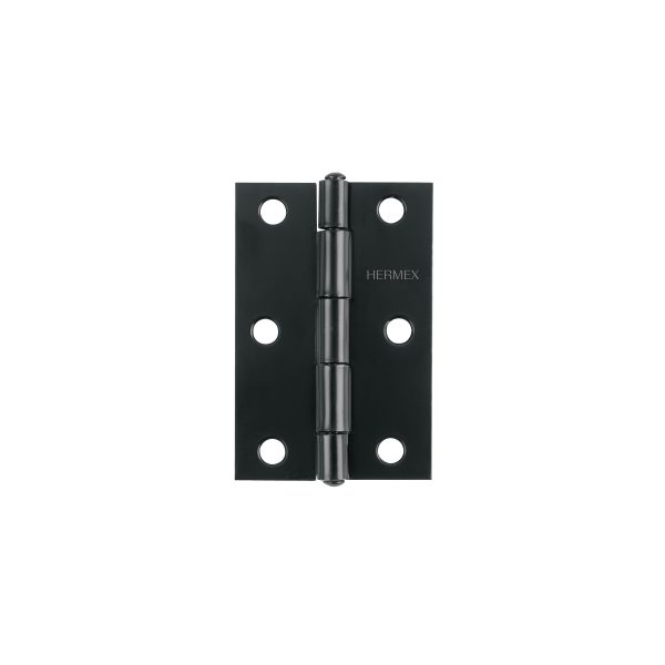 45636 - Bisagra rectangular 3' negra, HERMEX