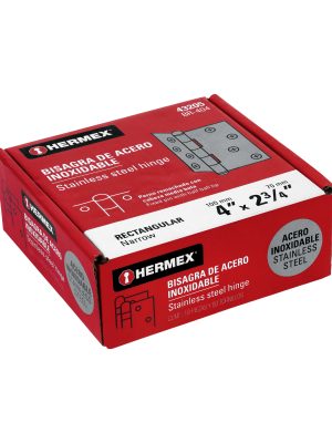 BR-404E1.jpg 43205 - Bisagra rectangular 4' acero inoxidable, HERMEX