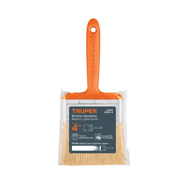 14492 - Brocha para encalar e impermeabilizar de 4', mango plástico