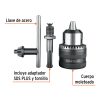 102475 - Broquero 1/2' con llave y adaptador SDS Plus, TRUPER