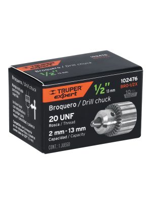 102476 - Broquero 1/2' con llave, cuerpo estriado, TRUPER EXPERT