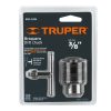 16477 - Broquero 3/8' con llave, cuerpo moleteado, TRUPER