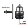 16477 - Broquero 3/8' con llave, cuerpo moleteado, TRUPER