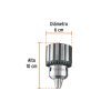 102489 - Broquero 5/8' con llave para TAPI-13, 15 y 17,TRUPER