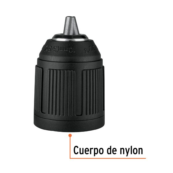 101186 - Broquero 3/8' sin llave, para máquinas inalámbricas, TRUPER