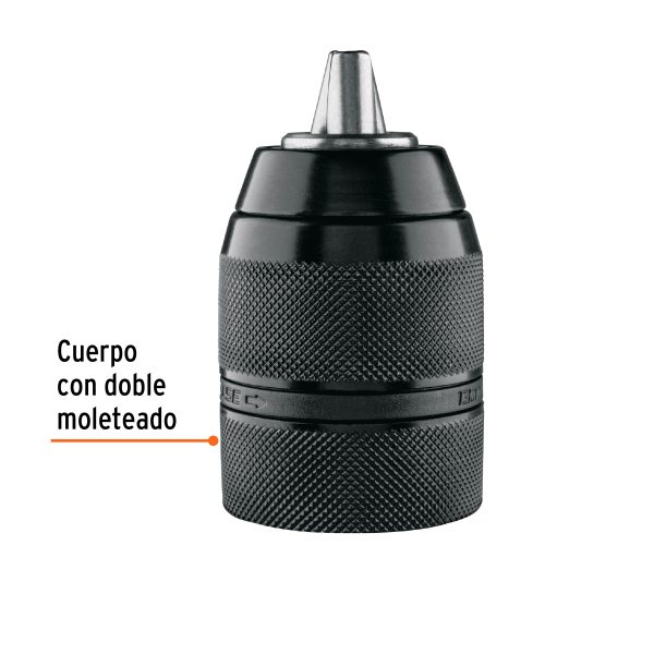 101234 - Broquero 1/2' sin llave, para máquinas inalámbricas, TRUPER