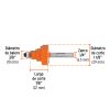 10673 - Broca para router, escalonada, 1-1/8', con balero, Truper