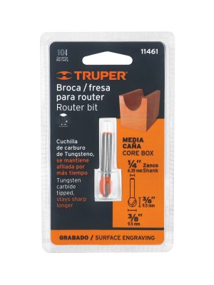 BROU-MC3-8E1.jpg 11461 - Broca para router, media caña, 3/8', Truper