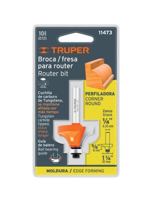 BROU-RM1-1-4XE1.jpg 11473 - Broca para router, redondeado con moldura, 1-1/4' con balero