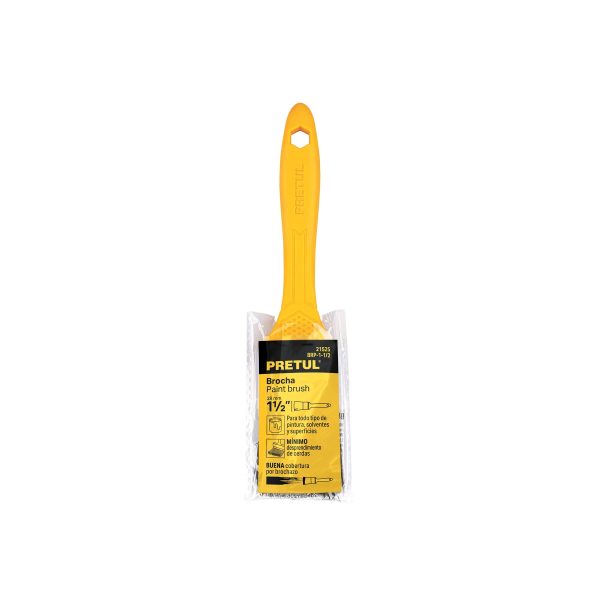 21525 - Brocha uso general de 1-1/2' con mango de plástico, Pretul