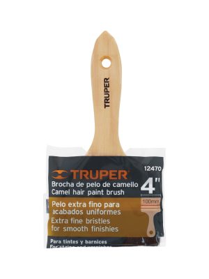 BRT-4CE1.jpg 12470 - Brocha pelo de camello de 4' con mango de madera, Truper