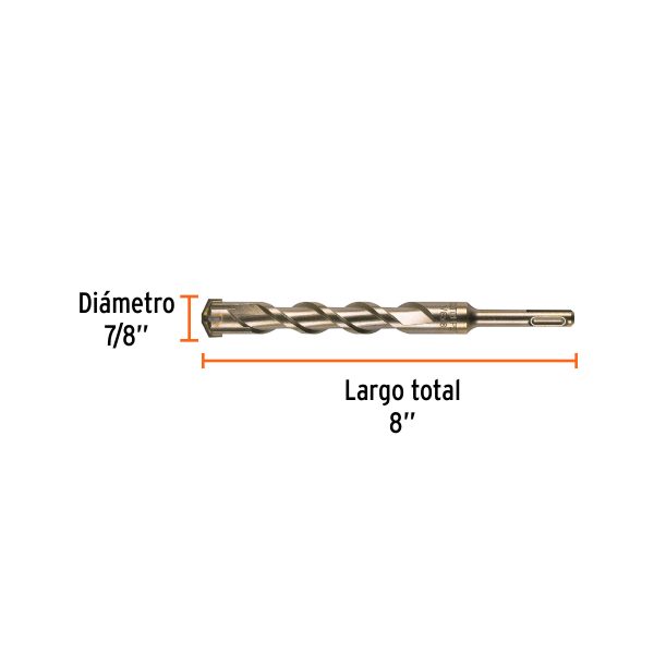 11268 - Broca SDS Plus 7/8 x 8', Truper