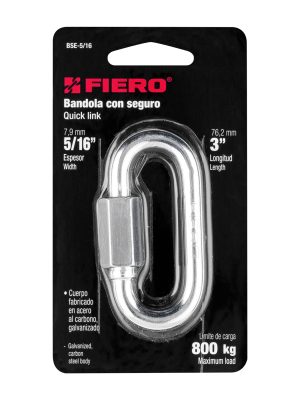 44023 - Bandola de acero de 5/16' con seguro, Fiero