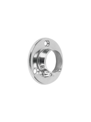 48975 - Brida cromada para tubo redondo de clóset, HERMEX