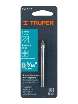 BVI-3-16E1.jpg 11701 - Broca para vidrio y azulejo de 3/16', Truper