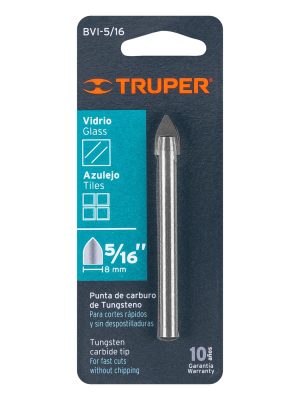 11703 - Broca para vidrio y azulejo de 5/16', Truper