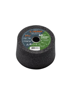 13781 - Copa desbaste de piedra 3-5/32' grano 60, eje 5/8-11, Truper