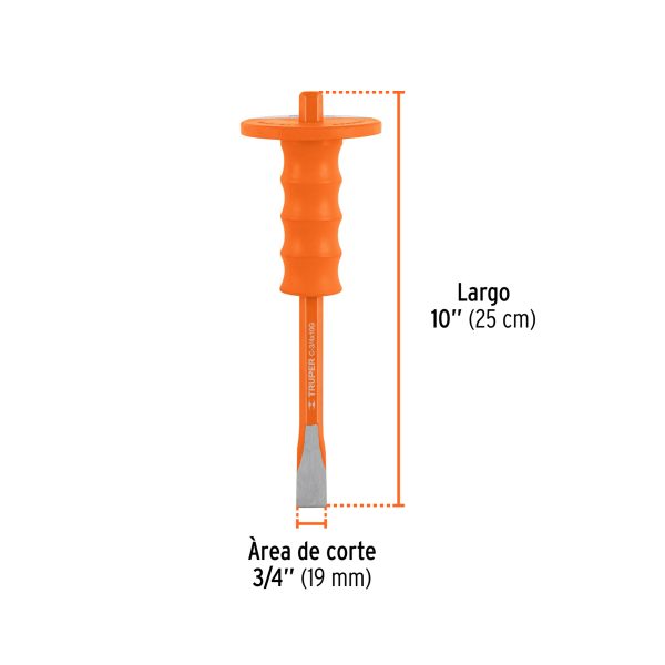 12275 - Cincel de corte frío 3/4 x 10' con grip, Truper