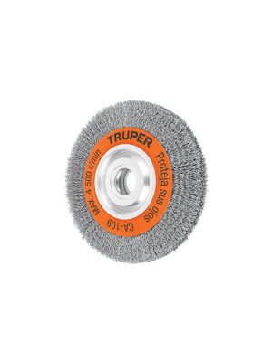 17526 - Carda alambre ondulado 8' x 1' para esmeril, Truper