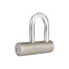 43366 - Candado de acero, 109mm, gancho largo, llave de puntos