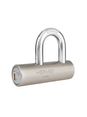 43365 - Candado de acero, 109mm, gancho corto, llave de puntos