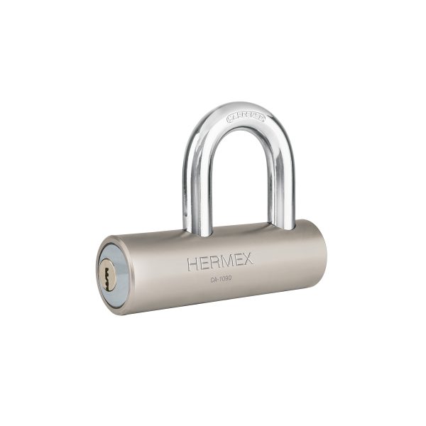 43365 - Candado de acero, 109mm, gancho corto, llave de puntos