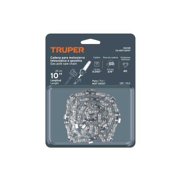 104125 - Cadena de repuesto 10' para MOT-2510T, TRUPER