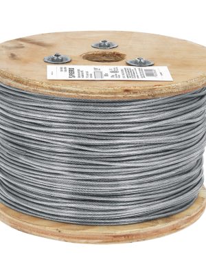 48804 - Metro de cable rígido 1/16' acero 7x7 recubierto PVC, 300 m