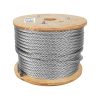 48819 - Metro de cable flexible 1/2' de acero 7x19 hilos, 75 m