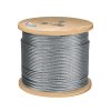 48803 - Metro de cable flexible 1/4' de acero 7x19 hilos, 300 m