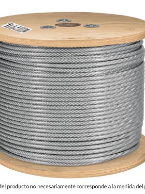 CAB-1-8FX3.jpg 48810 - Metro cable flexible 1/8' acero 7x19 recubierto PVC, 300 m