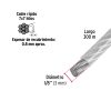 48806 - Metro de cable rígido 1/8' acero 7x7 recubierto PVC, 300 m