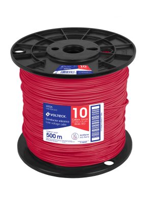 CAB-10R-500.jpg 40126 - Metro de cable THHW-LS 10 AWG rojo en carrete de 500 m