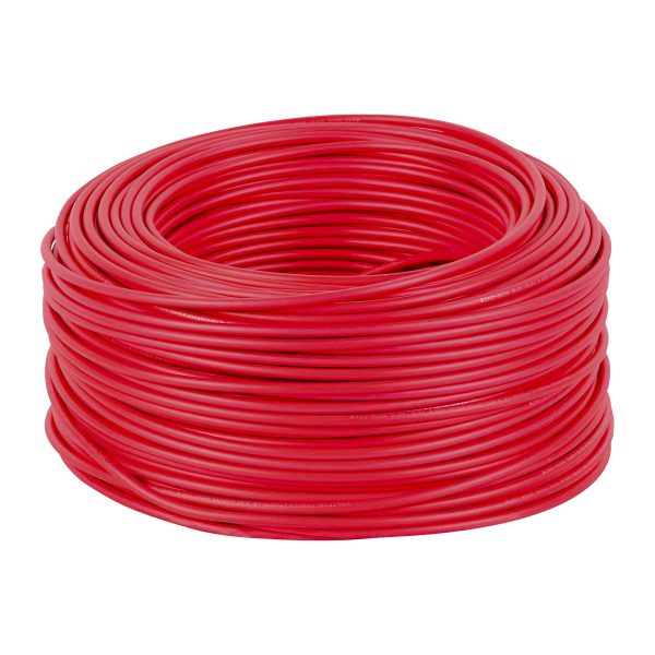 46059 - Rollo de 100 m de cable THHW-LS 10 AWG rojo, Volteck