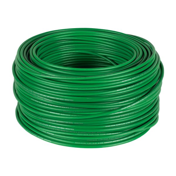 46063 - Rollo de 100 m de cable THHW-LS 10 AWG verde, Volteck