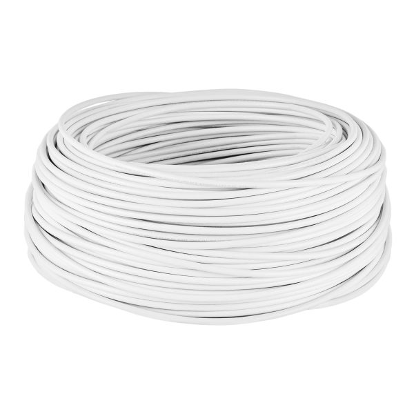 46056 - Rollo de 100 m de cable THHW-LS 12 AWG blanco, Volteck