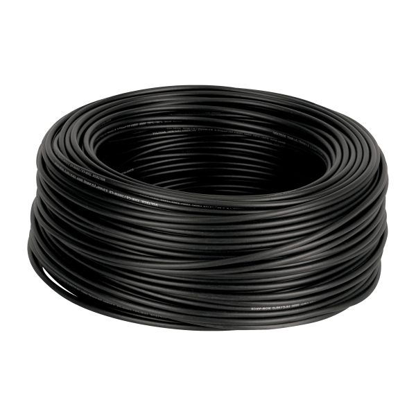 46052 - Rollo de 100 m de cable THHW-LS 12 AWG negro, Volteck