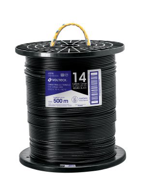CAB-14N-500.jpg 40116 - Metro de cable THHW-LS 14 AWG negro en carrete de 500 m