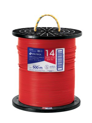 CAB-14R-500.jpg 40124 - Metro de cable THHW-LS 14 AWG rojo en carrete de 500 m
