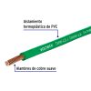 40120 - Metro de cable THHW-LS 14 AWG verde en carrete de 500 m