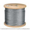 48802 - Metro de cable flexible 3/16' de acero 7x19 hilos, 300 m