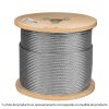 48798 - Metro de cable rígido 3/16' de acero 7x7 hilos, 300 m, Fiero