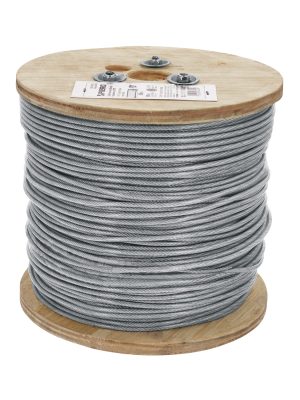 48809 - Metro cable flexible 3/32' acero 7x19 recubierto PVC, 300 m