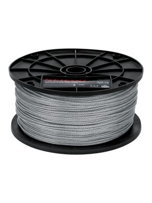 48796 - Metro de cable rígido 3/32' de acero 7x7 hilos, 300 m, Fiero