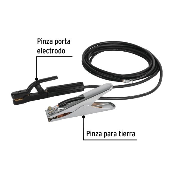 24349 - Cables con pinzas para soldadoras de arco y ADA-SOLT, PRETUL