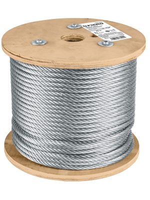 48816 - Metro de cable flexible 5/16' de acero 7x19 hilos, 75 m