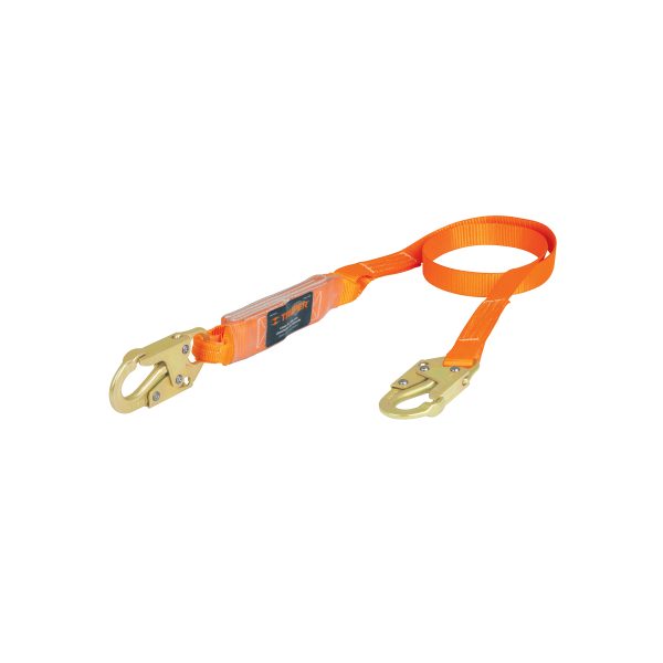 10510 - Línea de vida 1.8m cinta políéster, absorbedor impacto, ANSI