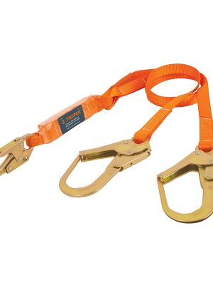 10509 - Línea vida absorbedor impacto doble brazo gancho grande,ANSI