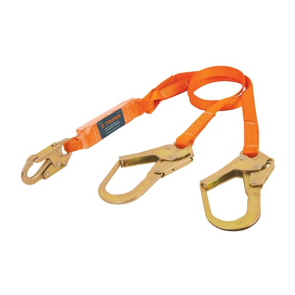 10509 - Línea vida absorbedor impacto doble brazo gancho grande,ANSI